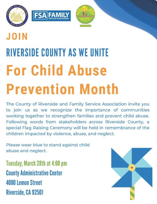 Child Abuse Prevention Month Invitation
