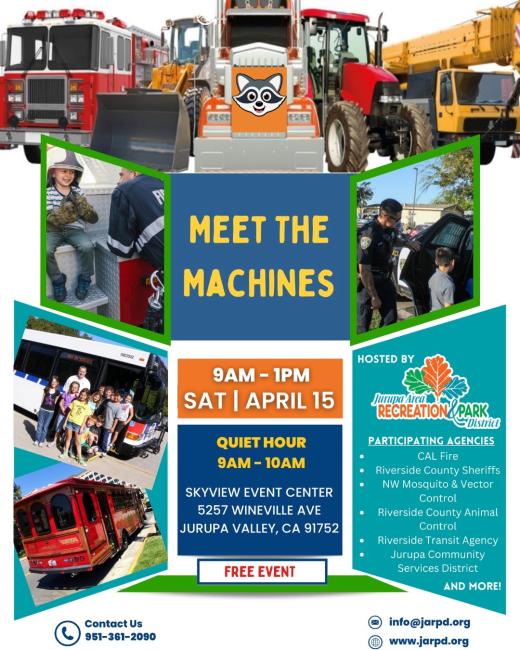 Meet the Machines! | Supervisor Karen Spiegel - Riverside County District 2