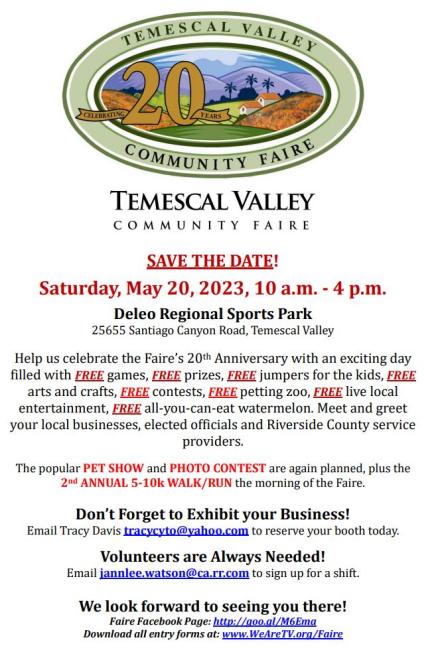 Temescal Valley Faire
