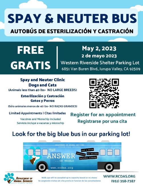 Spay and Neuter Bus