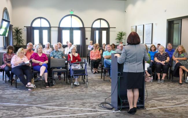 Supervisor Spiegel at Terrace Women's Club