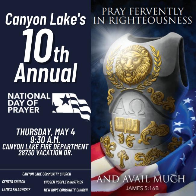 Canyon Lake's Day of Prayer