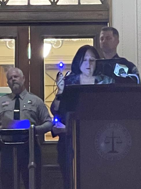 Supervisor Spiegel at Candlelight Vigil for Crime Victims