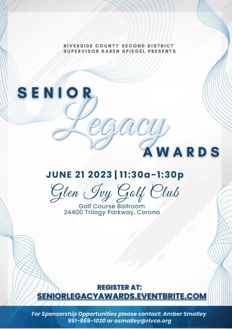 Senior Legacy Awards Flyer