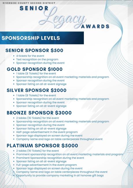 Sponsorship Levels