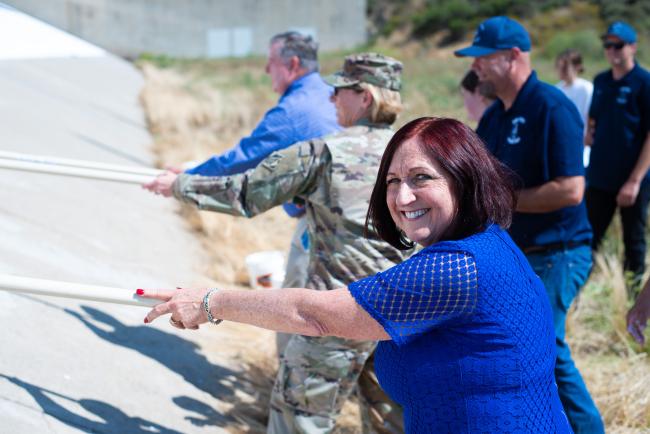 Prado Dam Ribbon Cutting Ceremony
