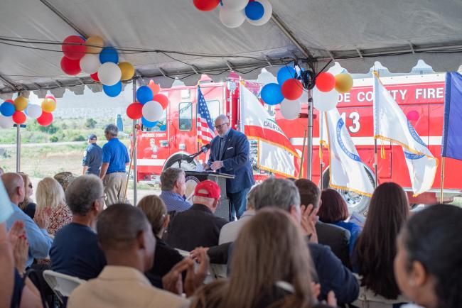 Prado Dam Ribbon Cutting Ceremony