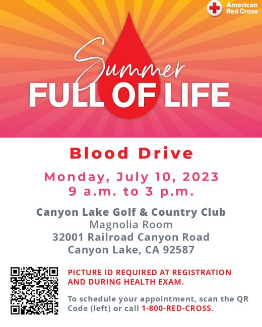 Canyon Lake Blood Drive
