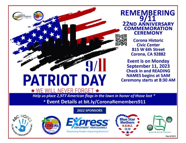 Patriot Day 2023 Corona