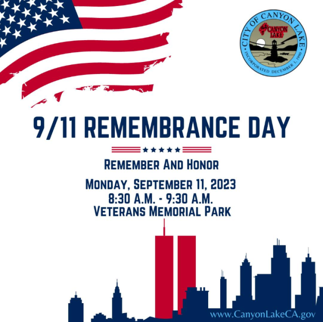911 Canyon Lake Remembrance