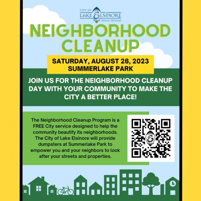Lake Elsinore Neighborhood Clean Up