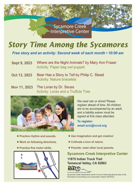 Story Time Among the Sycamores