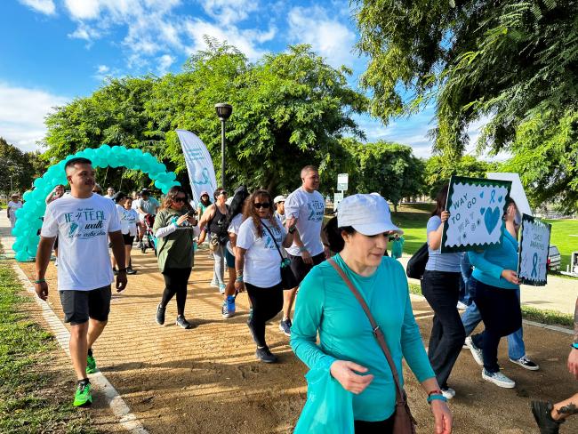 IE4 Teal Ovarian Cancer Awareness Walk