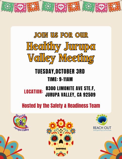 Healthy Jurupa Valley Monthly Meeting