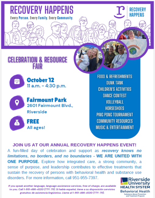 Recovery Happens RUHS Behavioral Health
