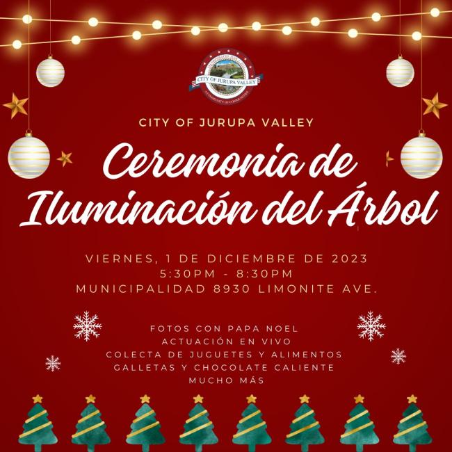 Jurupa Valley Tree Lighting Ceremony (Spanish)