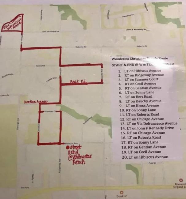 7th Annual Whitegates Ranch Woodcrest Christmas Parade