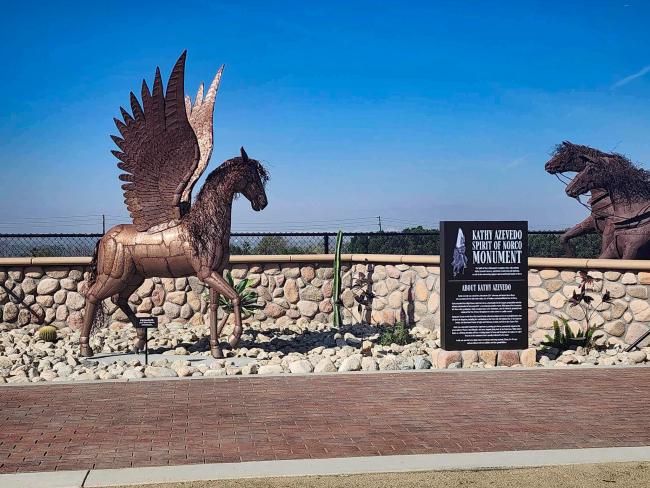 Kathy Azevedo Spirit of Norco Monument Dedication