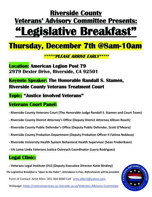 Legislative Breakfast