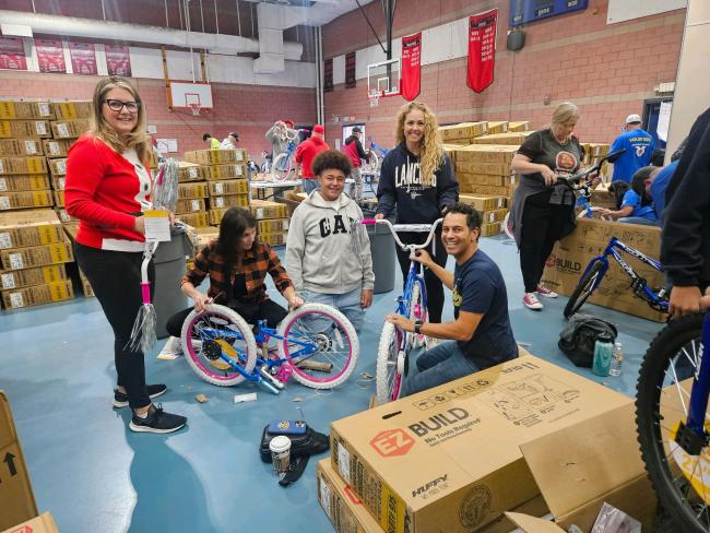 Supervisor Spiegel Builds Bikes with Bicycles for Children