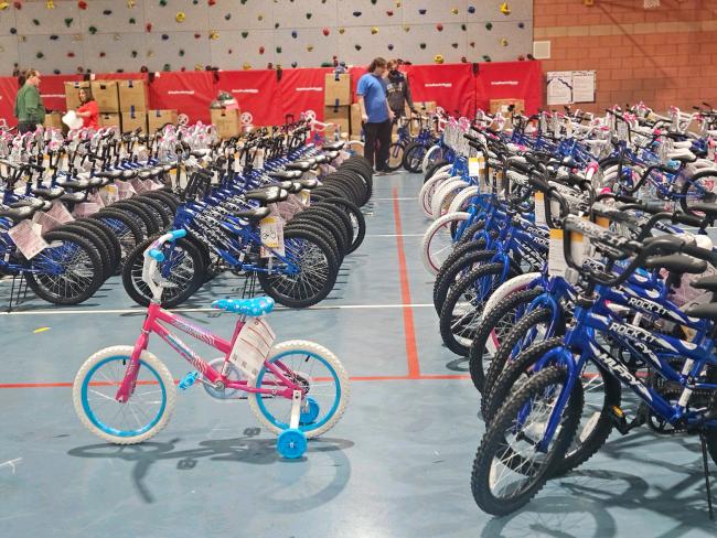 Supervisor Spiegel Builds Bikes with Bicycles for Children