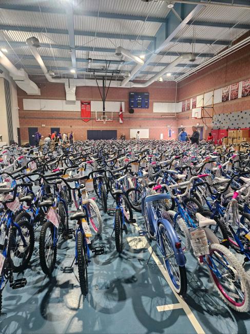 Supervisor Spiegel Builds Bikes with Bicycles for Children