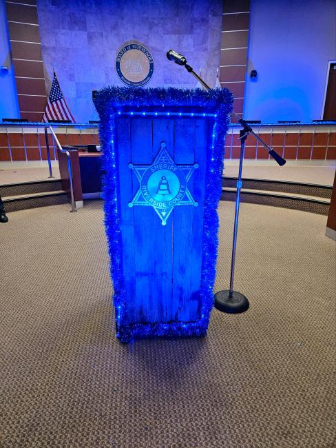 Riverside County Sheriff's Project Blue Light Ceremony