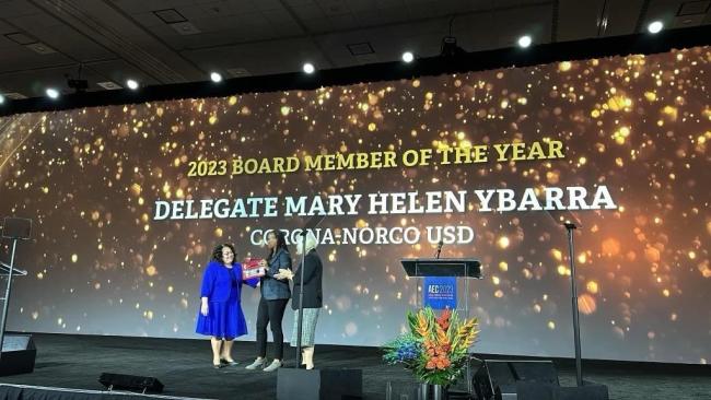 Mary Ybarra CNUSD Recognition