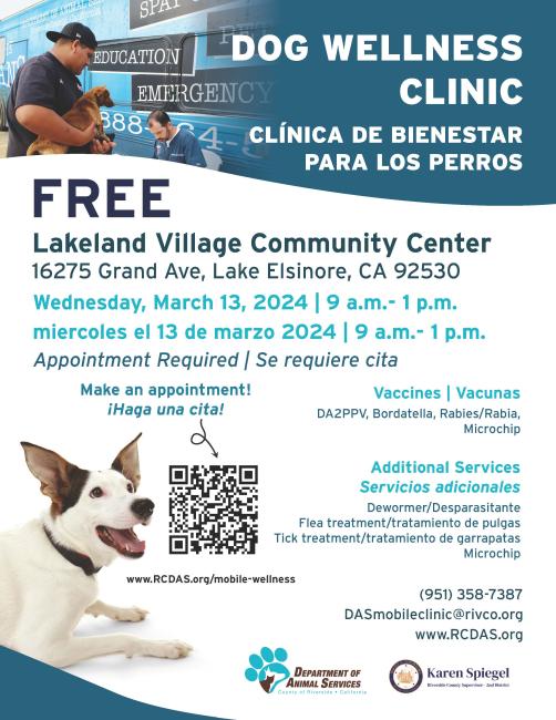 March Dog Wellness Clinic
