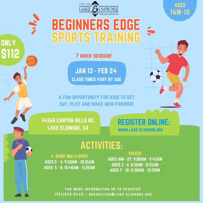 Lake Elsinore Beginners Edge Sports Training