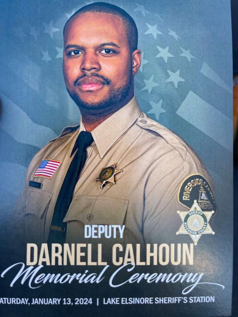 Memorial Ceremony for Deputy Darnell Calhoun