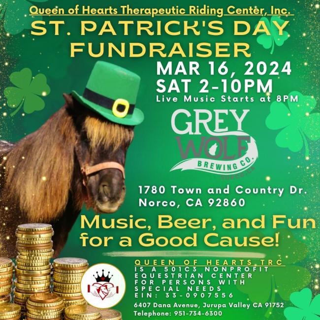 Queen of Hearts St. Patrick's Day Fundraiser