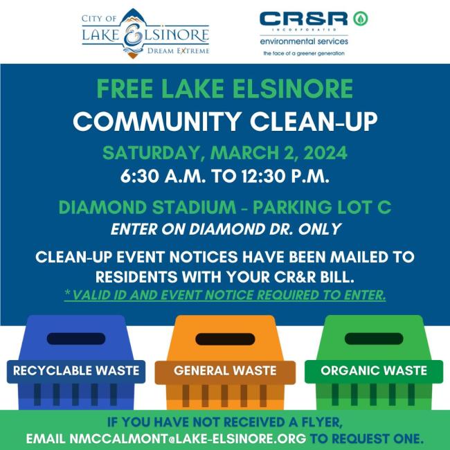 Lake Elsinore Community Clean Up