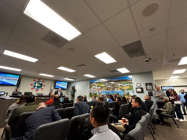Eastvale Chamber of Commerce's Business & Breakfast mixer