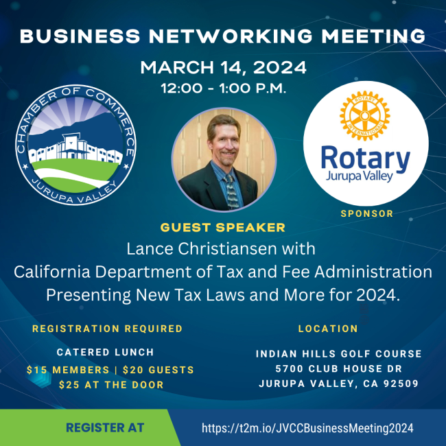 Jurupa Valley Business Networking Meeting