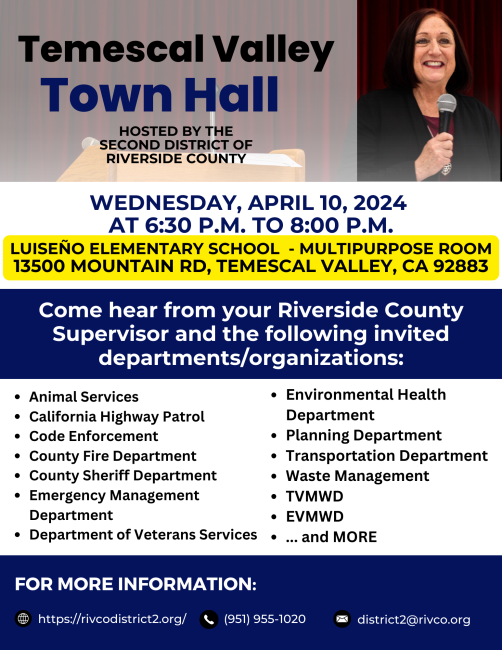TV Town Hall Flyer Highlighted