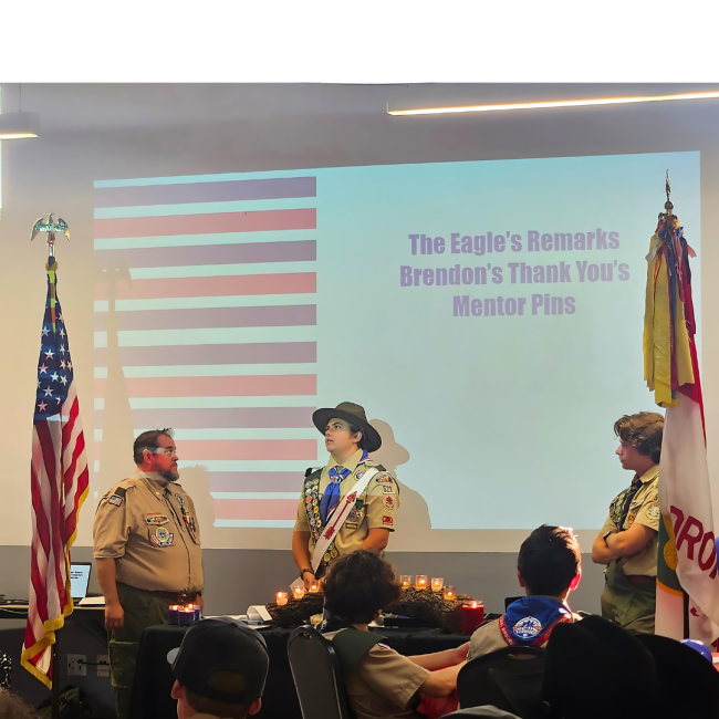  Eagle Scout at Troop 523's Court of Honor