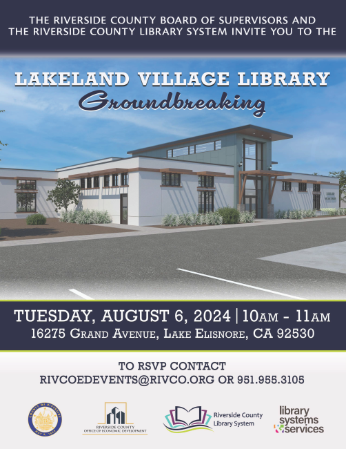 Lakeland Village Library Groundbreaking Evite