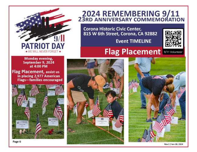 Flag Placing Ceremony