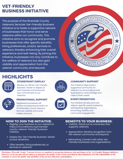 Vet-Friendly Business Initiative