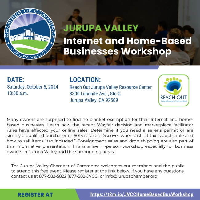 Jurupa Valley Internet and Home Based Business Workshop