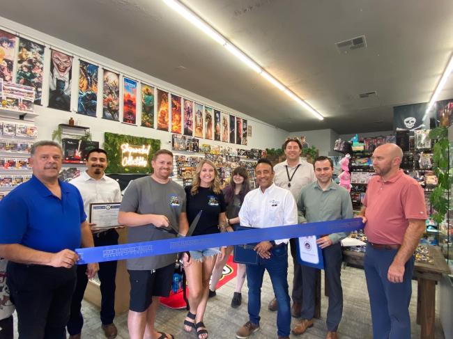 Lake Elsinore Valley Chamber of Commerce for the Grand Opening of Shipwrecked Collectibles at 281 San Jacinto River Rd. in Lake Elsinore