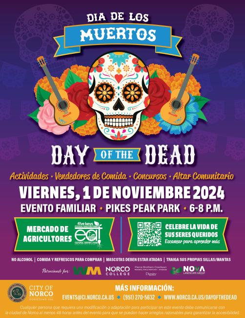 Dia De Los Muertos with the City of Norco
