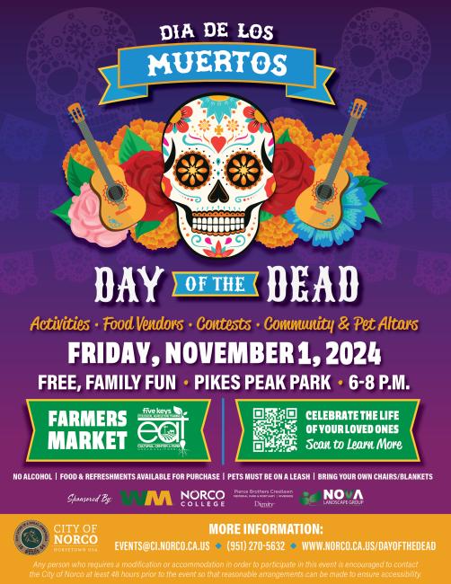 Dia De Los Muertos with the City of Norco