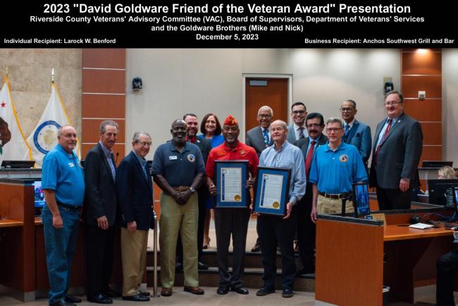 Friend of the Veteran Award Program