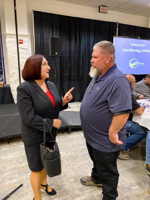 Supervisor Spiegel Joins Corona Chamber’s Good Morning Corona Event