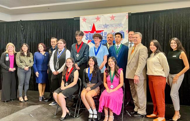 Supervisor Spiegel Honors Outstanding Students at Lake Elsinore Valley Chamber's Student of the Month Lunch