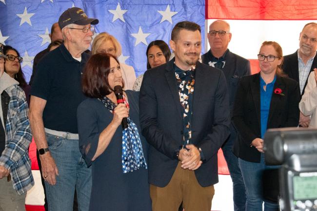 Supervisor Spiegel Honors Veterans at Good Morning Corona Salute to Military