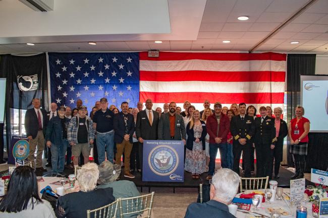 Supervisor Spiegel Honors Veterans at Good Morning Corona Salute to Military