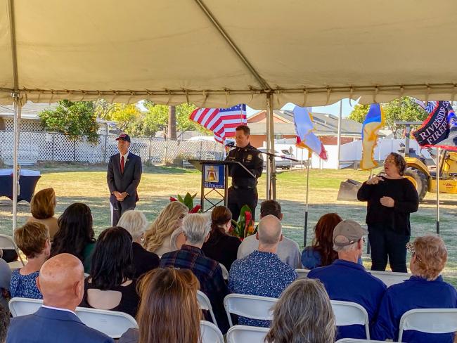 Tim Strack Park groundbreaking ceremony